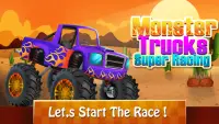 Monster Trucks Super Racing Top Fun Race Games Car Screen Shot 0