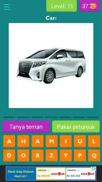 Kuis Tebak Gambar Mobil Screen Shot 2