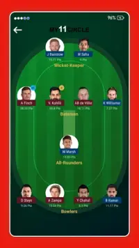 My11 Cricket - MY 11 Circle Team & My11 Team Tips Screen Shot 3