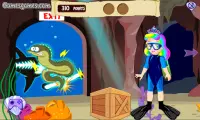 Underwater Escape - Girl Game Screen Shot 5