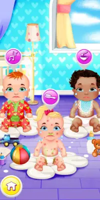 Baby feeding baby games caring for a baby free Screen Shot 1