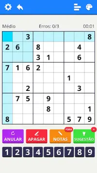 Sudoku Níveis: Enigmas Diários Screen Shot 3