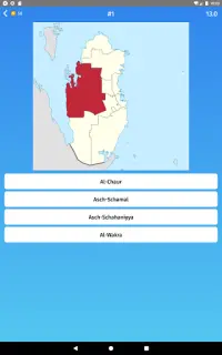 Katar - Landkarten Quiz Spiel Screen Shot 9