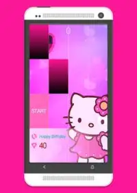 Pink Hello Kitty Piano Tiles Screen Shot 2