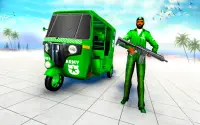 Auto Rickshaw Games 2021 :Army Taxi Game 2021 Screen Shot 4