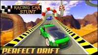Racing Car Stunts : Mega Ramp car stunt races Screen Shot 4