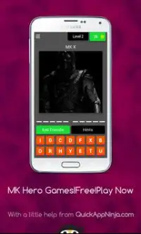 MK Hero Quiz!Trivia Games-Mortal Kombat Guess Hero Screen Shot 2