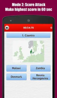 World Geography Quiz Screen Shot 2