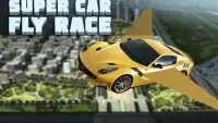 Super Car Fly Race Screen Shot 0