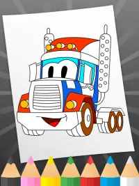 auto da colorare per bambini Screen Shot 2
