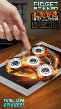 Fidget Spinner Lava Simulator Screen Shot 0