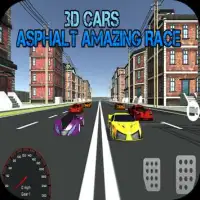 السيارات 3D: الأسفلت سباق مدهش Screen Shot 0
