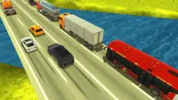 เกมแข่งรถบนถนนการจราจรบนทางหลวง 3 มิติสำหรับนักแ Screen Shot 1