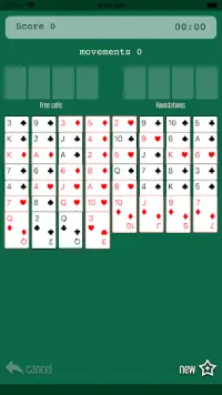 FreeCell (Patience cards game) Screen Shot 0