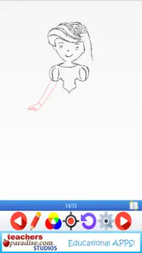 Easy Draw: Learn How to Draw a Princesses & Queens Screen Shot 7