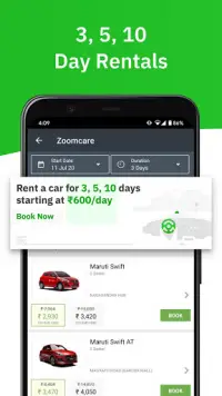 Zoomcar - Sanitized Self-drive car rental service Screen Shot 4