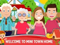 Mini ciudad:juego familia casa Screen Shot 0