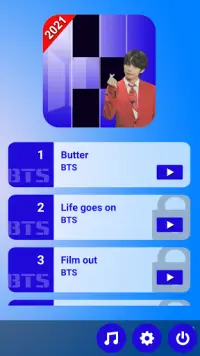 BTS Piano Tiles Game KPOP 2021 Screen Shot 0