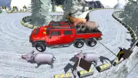 Jungle Animals Cargo Transport 6X6 Truck 2019 Screen Shot 8