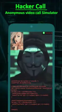 Hacker Call - Anonymous video call Simulator Screen Shot 3