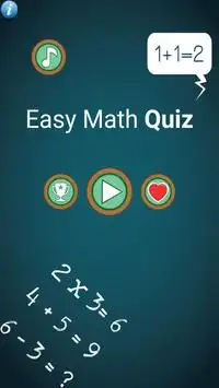 Easy Math Quiz Screen Shot 0