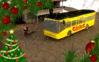 Bus Coach Simulator:  New Christmas City Driving Screen Shot 0
