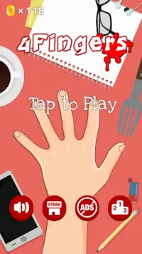 4 doigts: jeux de couteaux Screen Shot 0