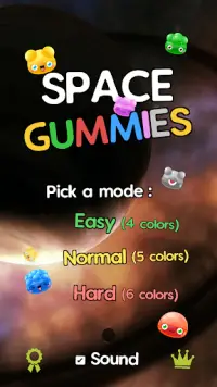 Space Gummies - Match 5   Swap Screen Shot 1