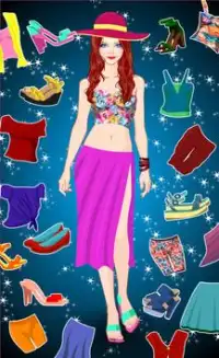 Summer Doll Dress up - Pool Cleaning & Decorating Screen Shot 1