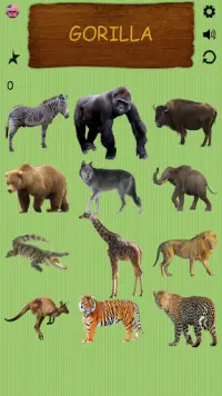 Wild Animals - Learning Name of Animals Screen Shot 1