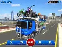 Motorradträger Truck Spiel 2019 Screen Shot 5