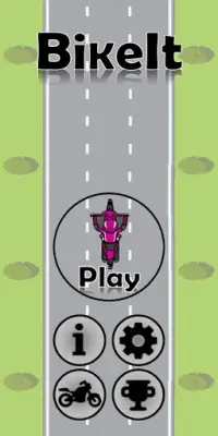 BikeIt - Retro Racing Game Screen Shot 2