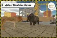 코뿔소의 생존 시뮬레이터 Screen Shot 1