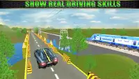 Car vs  Train Real Racing Simulator Screen Shot 1