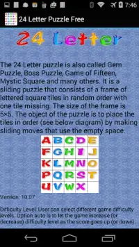24 Letter Puzzle Free Screen Shot 3