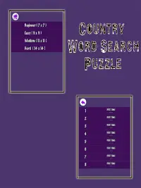 Country Word Search Puzzle Screen Shot 1