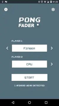 1 or 2 players 🏓 Pong Fader - Retro pong game Screen Shot 0