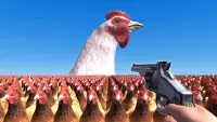 Cluck Shot: Chicken Gun Game Screen Shot 0