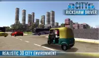 Tuk Tuk Rickshaw City Drive 3D Screen Shot 1