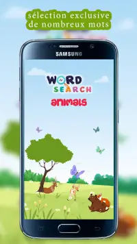 Recherche de mots Puzzle animal Screen Shot 0