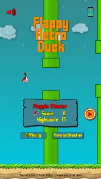 Flappy Retro Duck Screen Shot 0