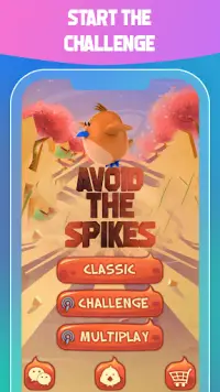 Avoid the Spikes: Bird Game, Dash, Jumping Games Screen Shot 0