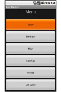 Calc Training Screen Shot 1