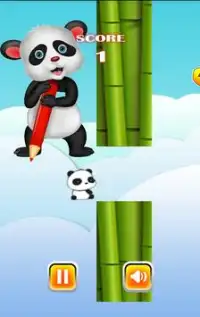 Flappy Cute Panda Screen Shot 1