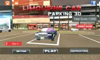 3D LIMOUSINE CAR PARKING Screen Shot 0