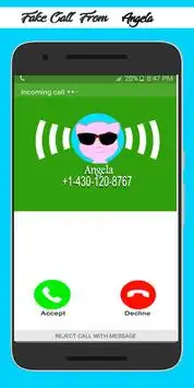 Fake Call From Talking pet an gela Screen Shot 0