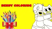 Coloring Bendy & Ink Machine Screen Shot 0
