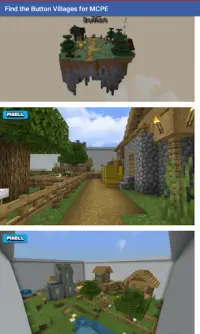 Trova i Villaggi dei pulsanti per Minecraft PE Screen Shot 2