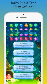 Candy Blast Saga - Match 3 Puzzle Game offline Screen Shot 0