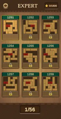 Unblock Wood Puzzle - Slide Red Block Free Games Screen Shot 2